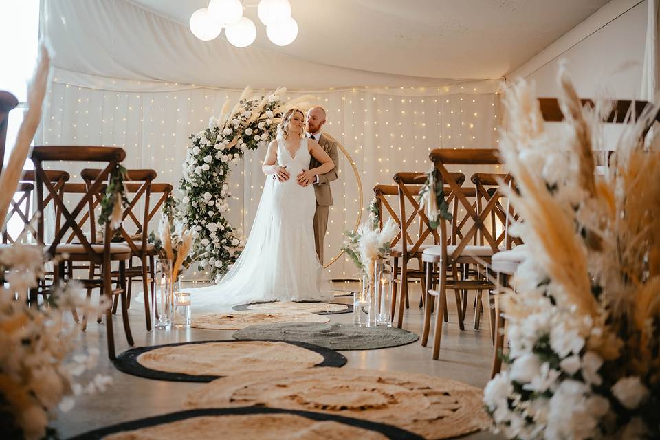 Inside ceremony area