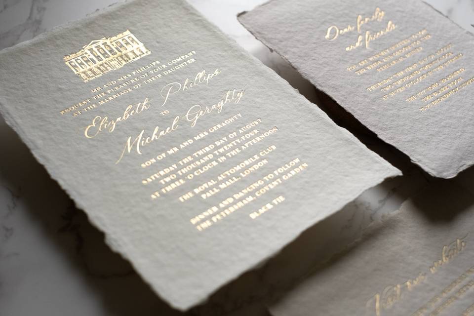 Bespoke with Gold Foil
