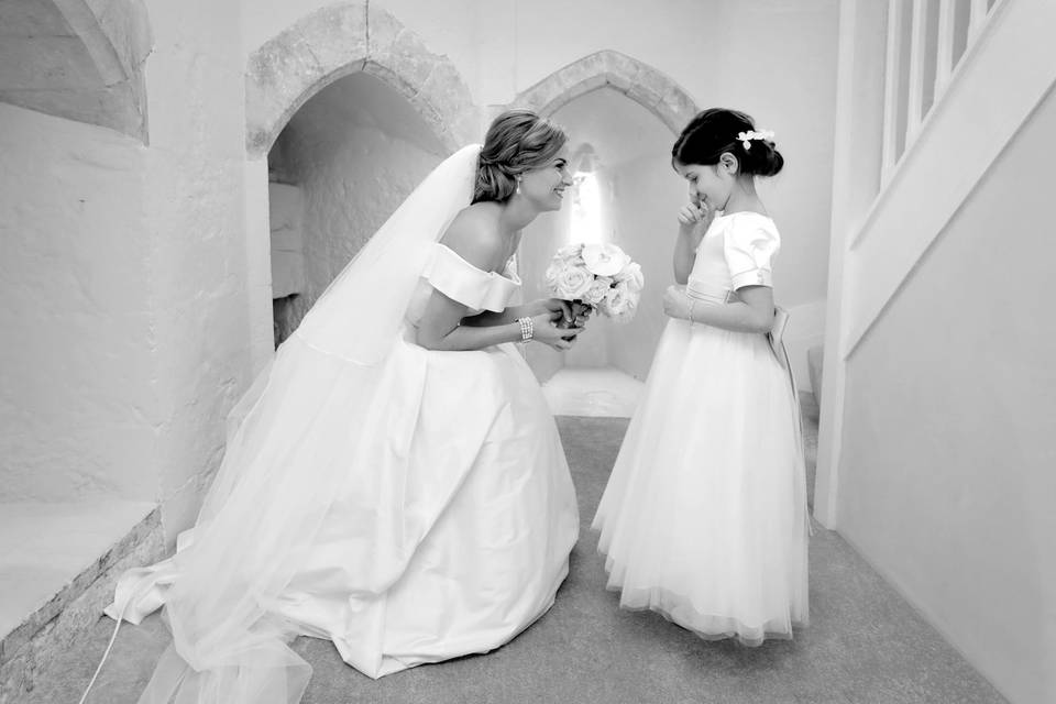 Bride with Bridesmaid