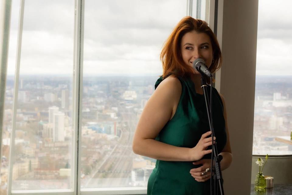 Singing at the Shard