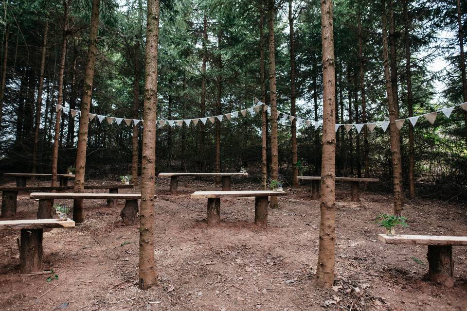 Woodland seating