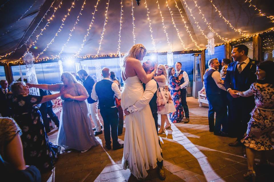 First dance in the marquee