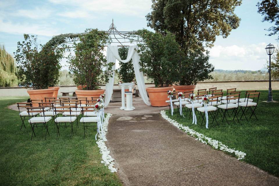 Ceremony by marquee