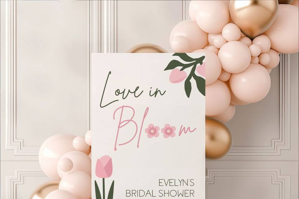 Bridal shower welcome sign