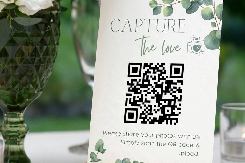 Guest Photo Sharing QR Sign