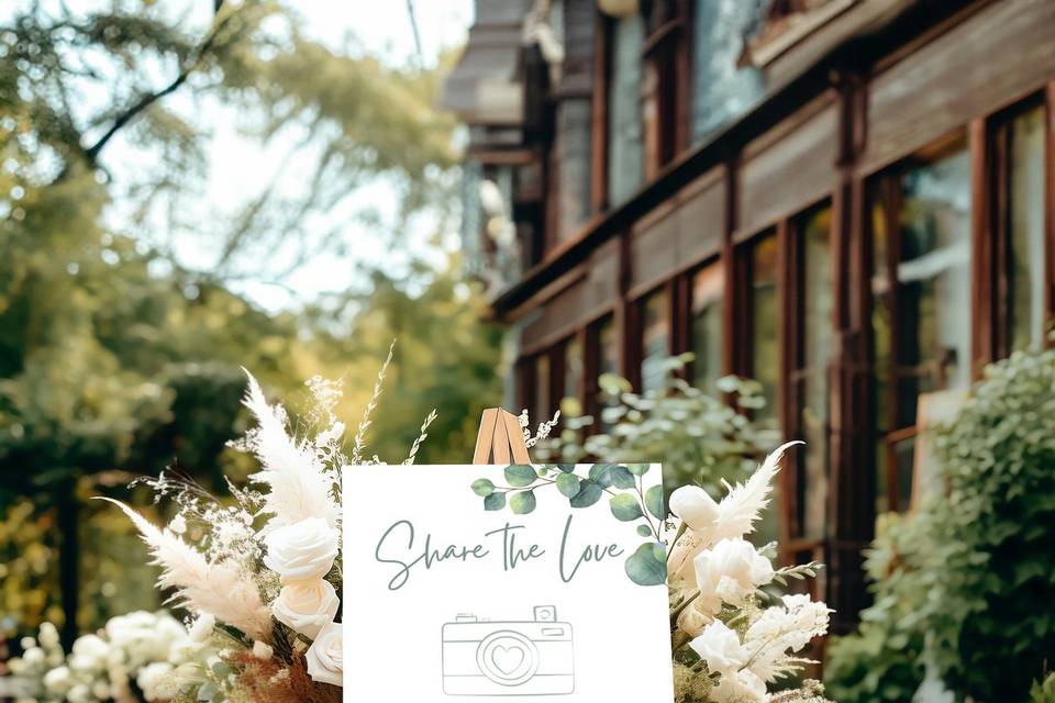 Wedding Hashtag Sign