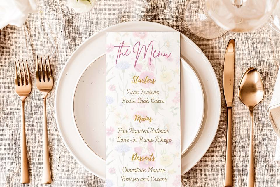 Garden Party Menu