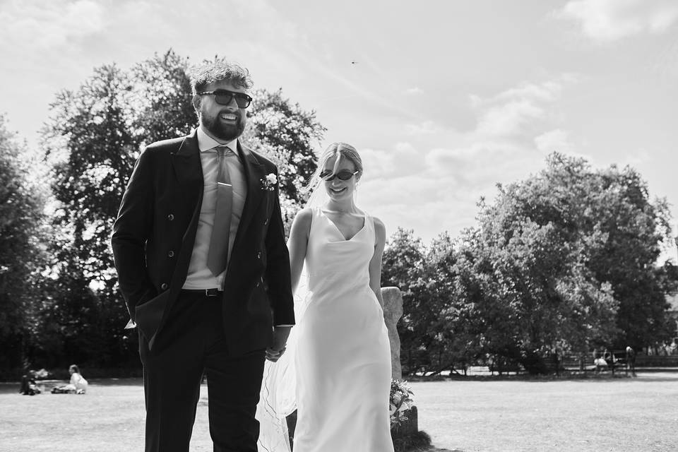 Looking cool in black + white