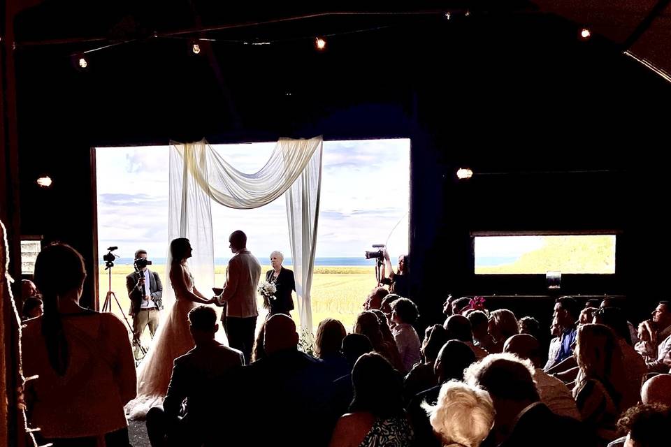 Legal ceremony in the Hangar