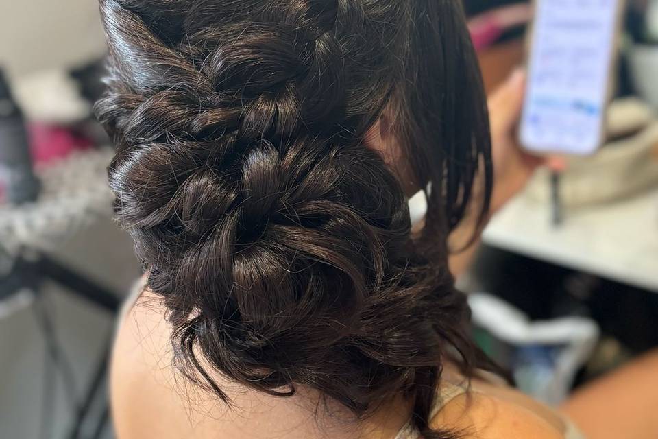 Intricate hairstyle