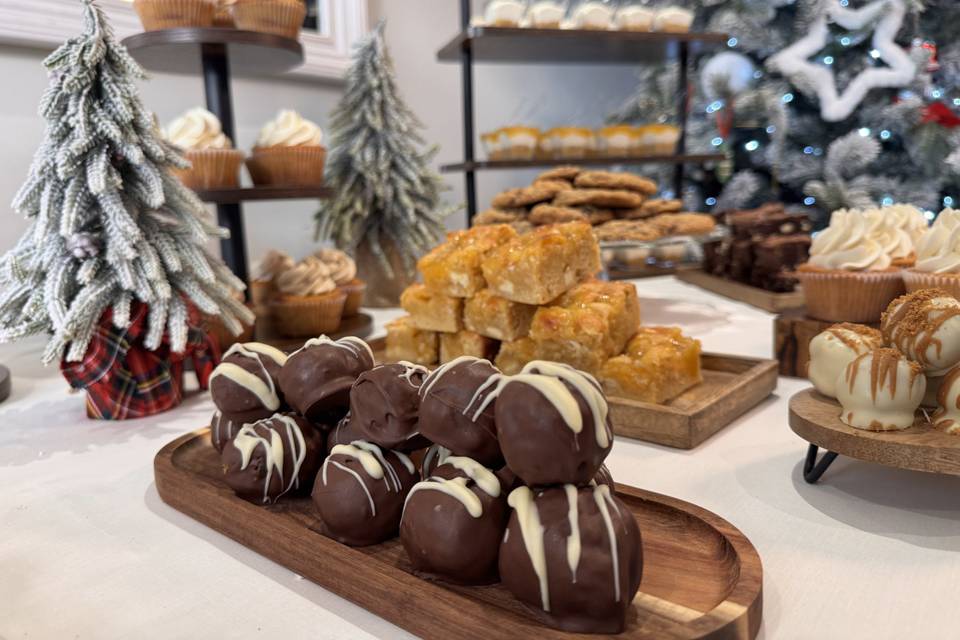 Christmas dessert table