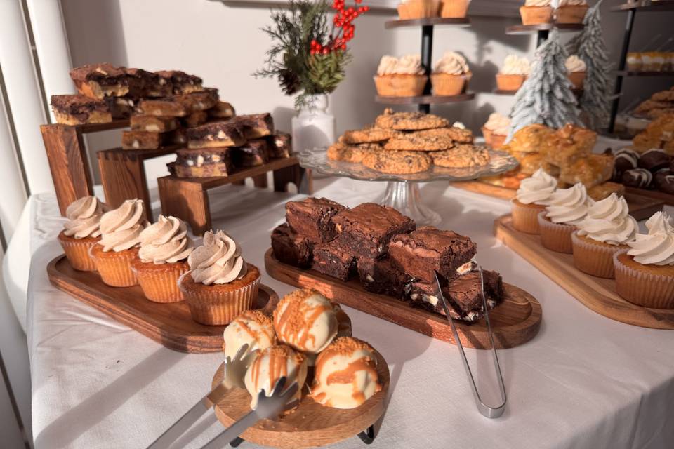 Christmas dessert table