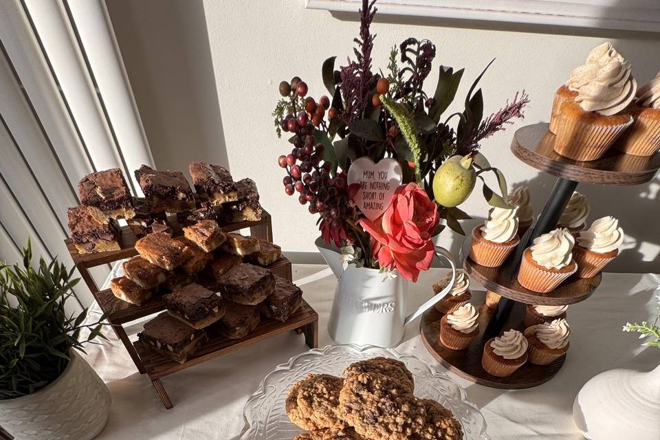 Mothers day dessert table