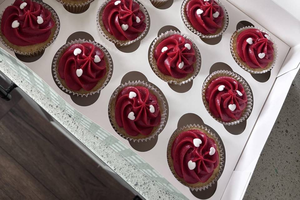 Wedding favour cupcakes
