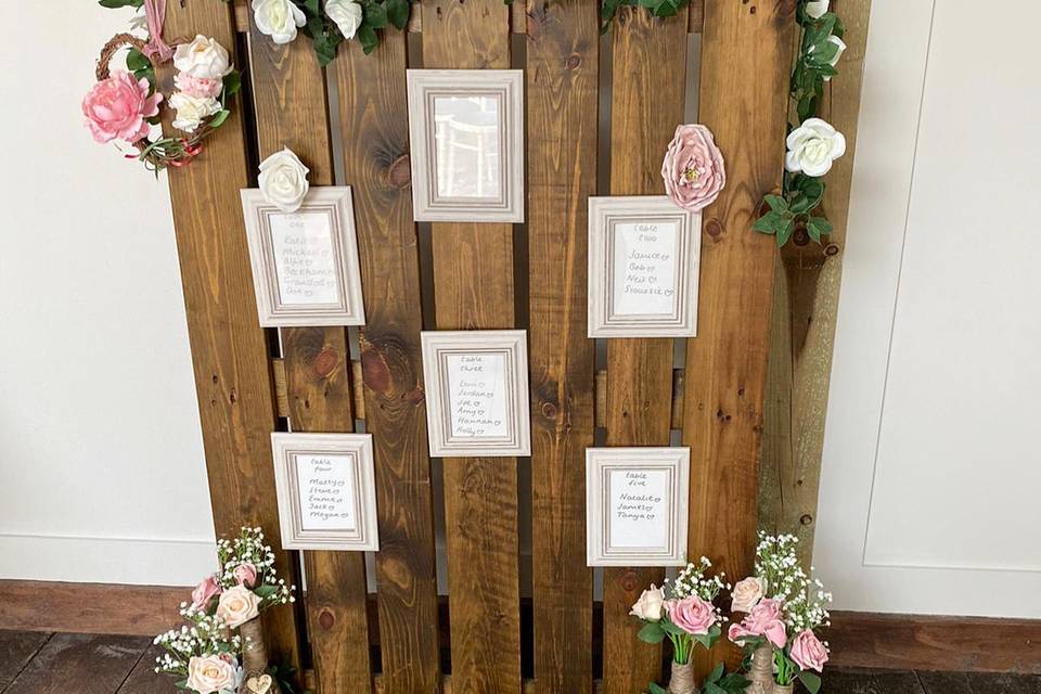 Table plan pallet