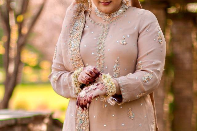 Bride in colours