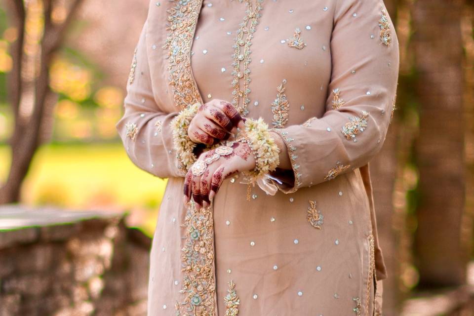 Bride in colours