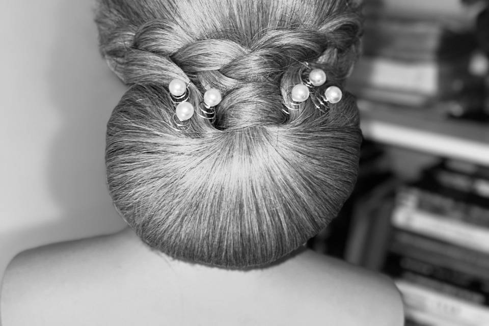 Two side weave updo