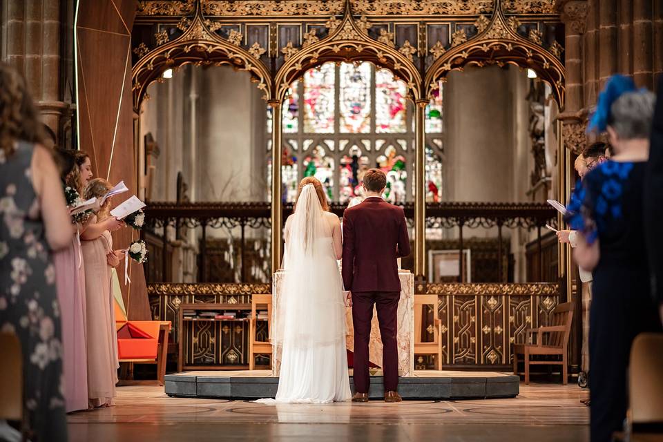 Leicester cathedral wedding