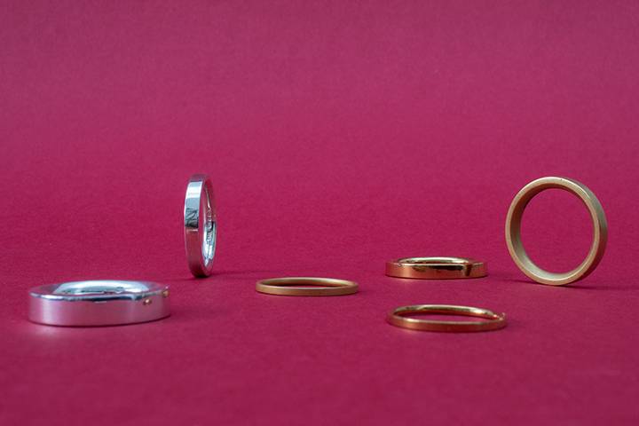 Gold & platinum wedding rings
