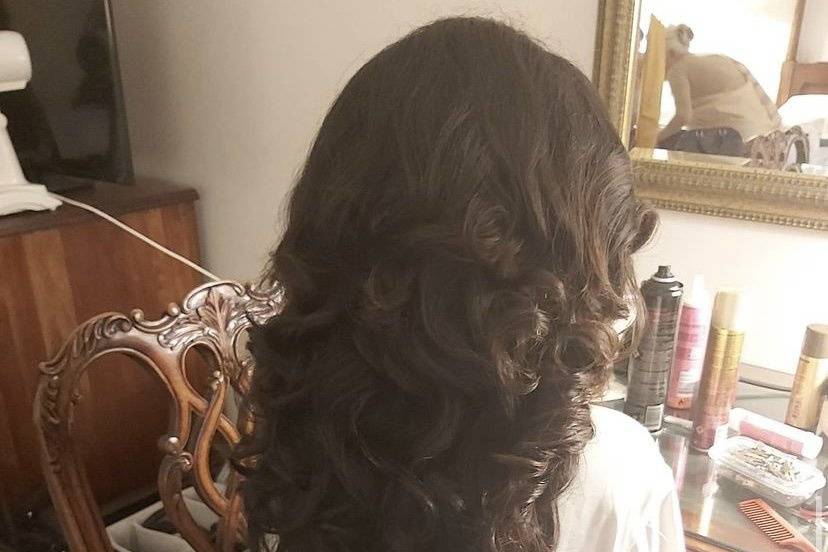 Hair extension wig