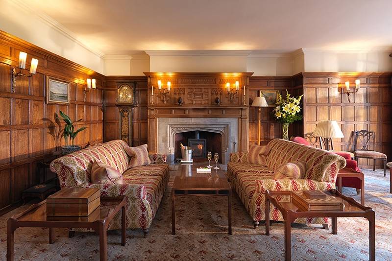 The lounge at Gidleigh Park