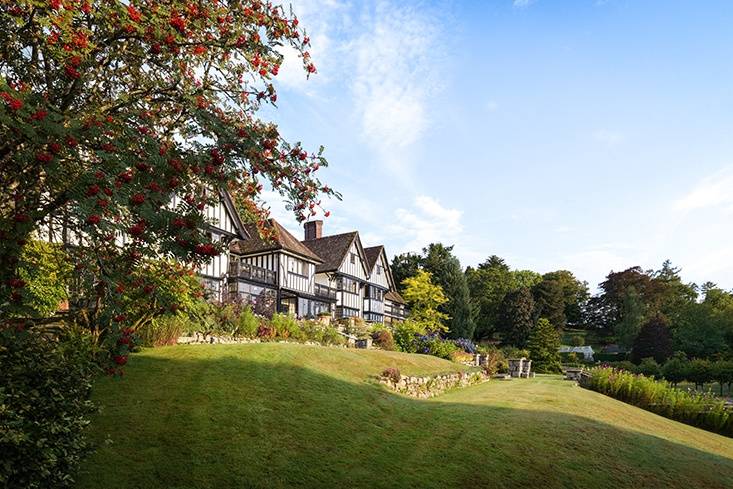 Beautiful views over the grounds at Gidleigh Park