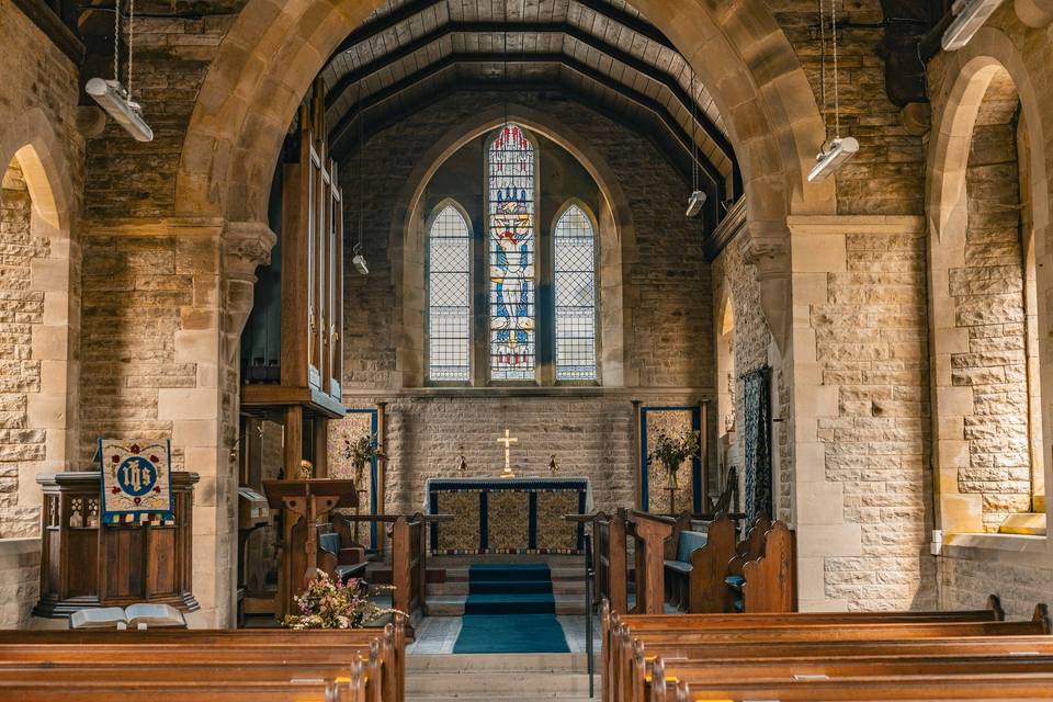 Inside of the church