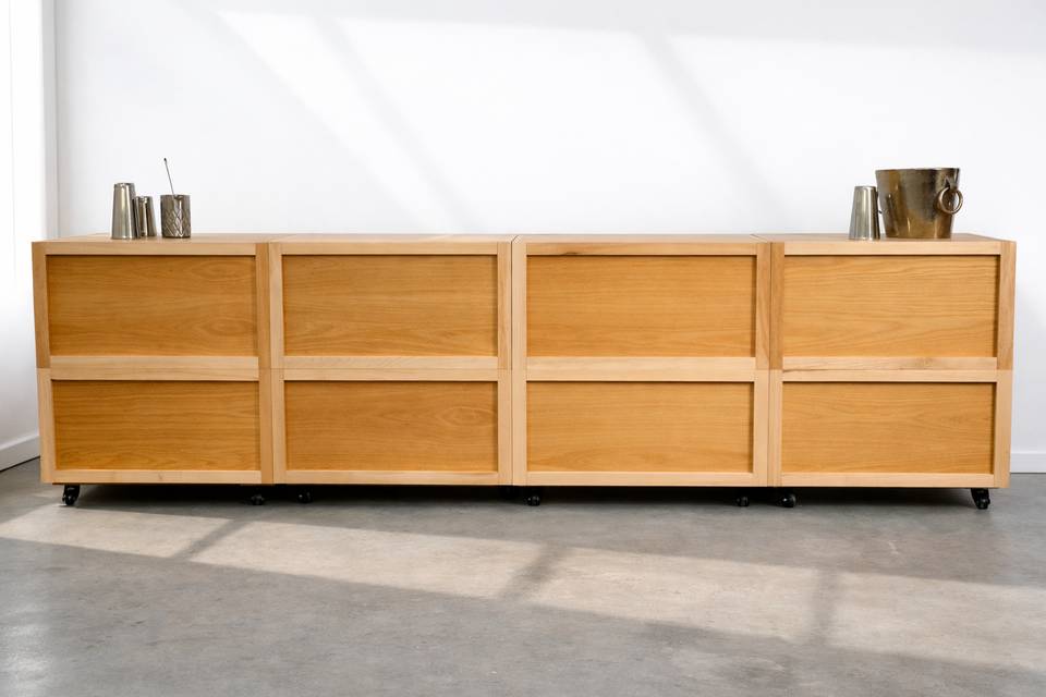 Modular bar with four pieces