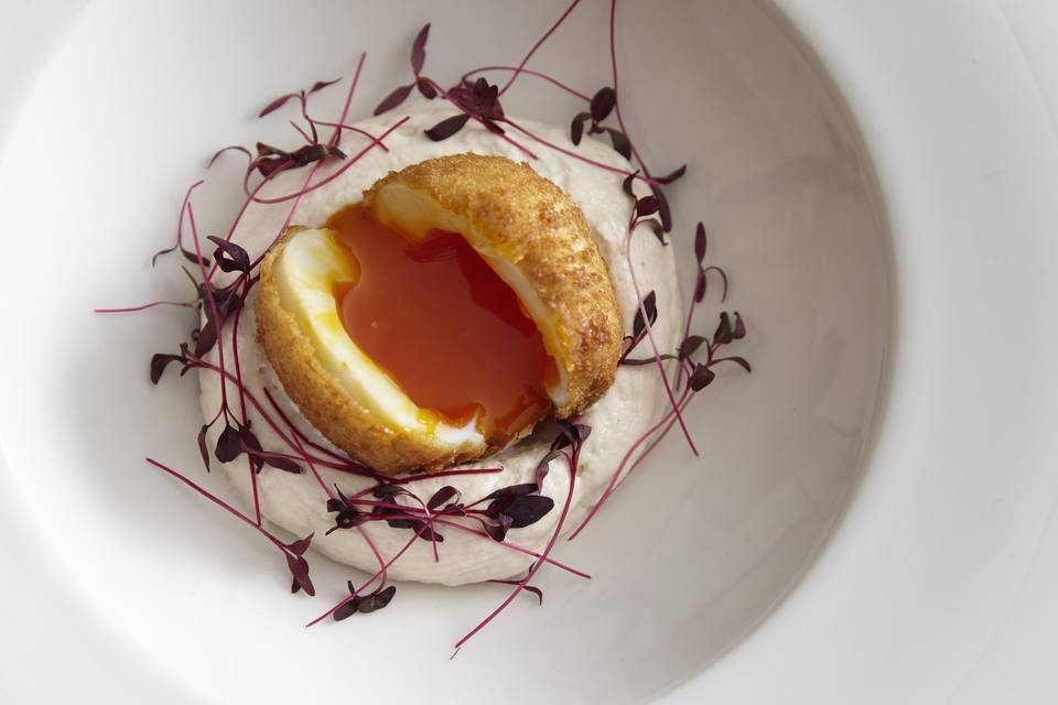 Crispy Egg and Cod's roe