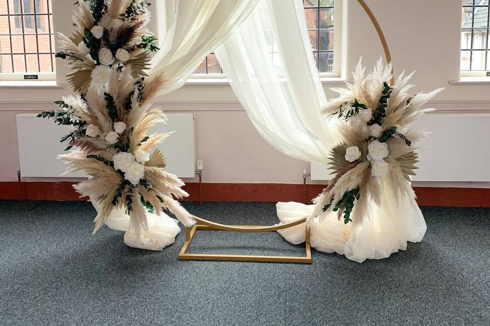 Pampas hoop for hire