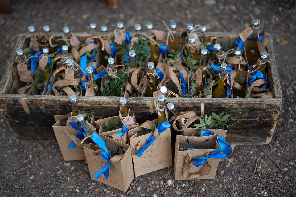 Gifts for the guests
