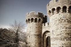 Turrets in the snow