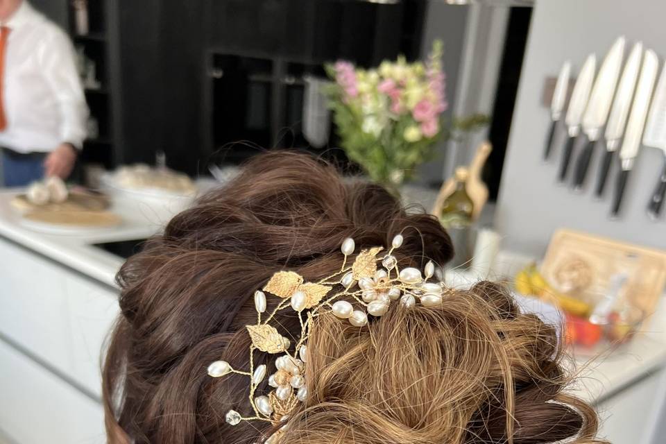 Embellished updo