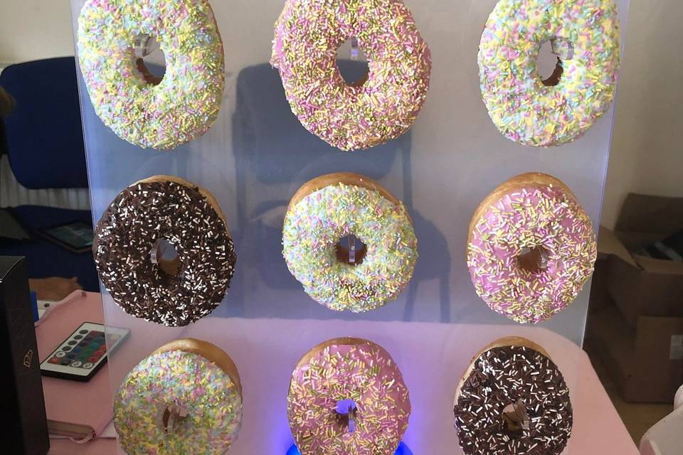 Colour Changing Doughnut Wall