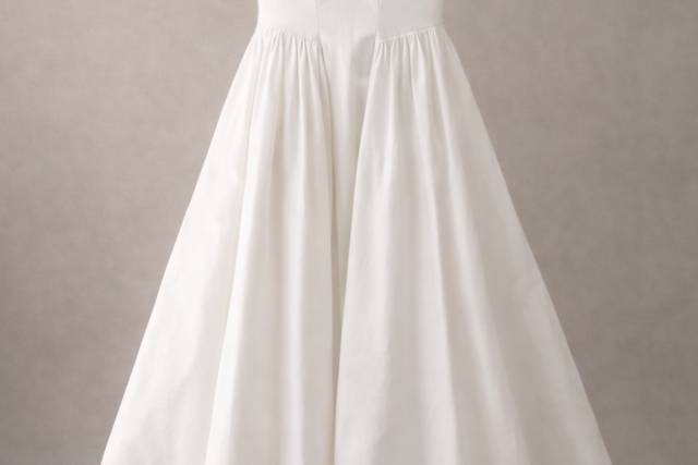 Minimal V-Neck Gown