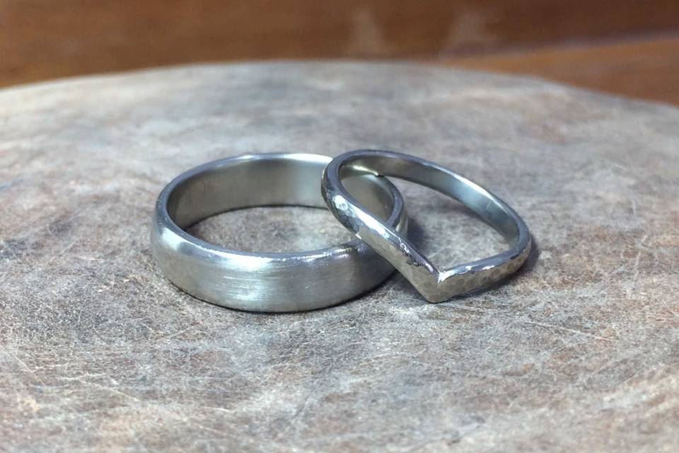 Wishbone Shaped Wedding Ring