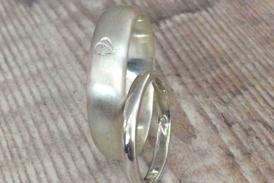 Hand Engraved Wedding Rings