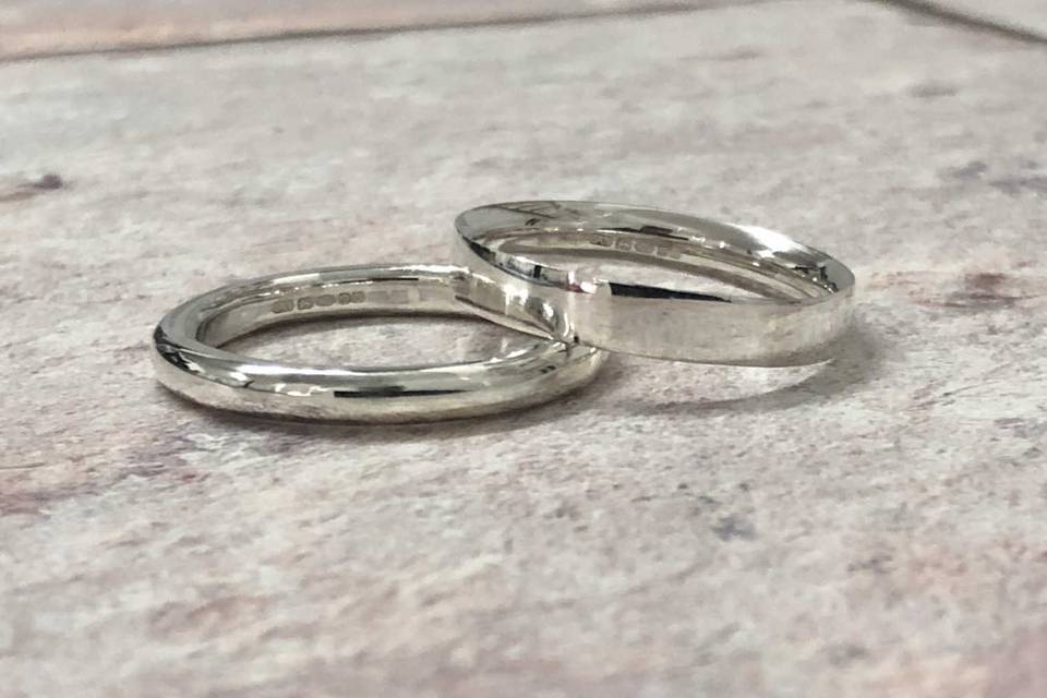 Silver Wedding Rings