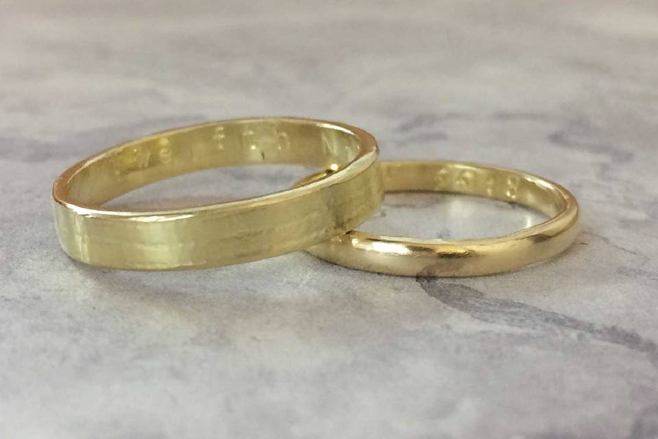 Textured Wedding Bands