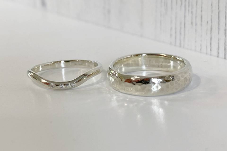 Flush Set Diamond Wedding Ring