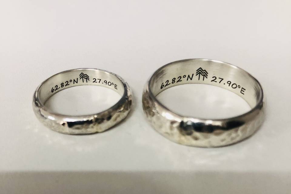 Coordinated Wedding Rings