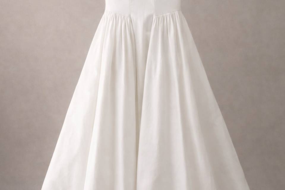 Minimal V-Neck Gown