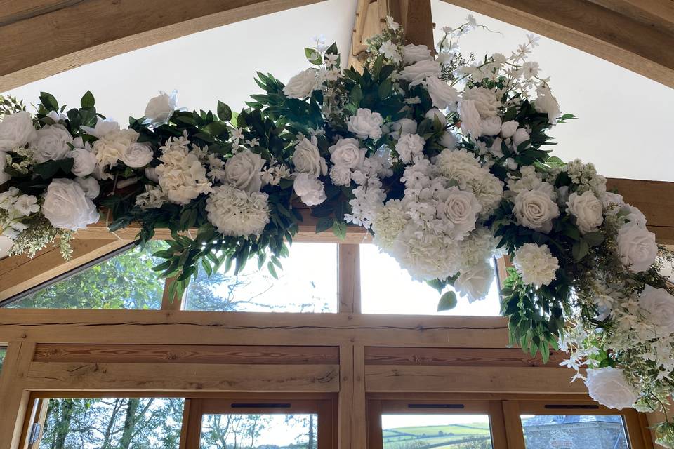 Arch floral displays