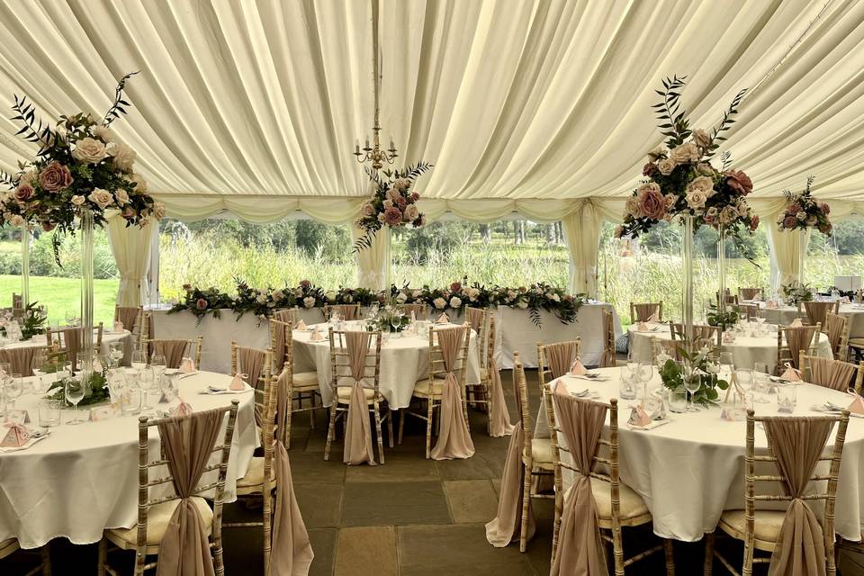 DUSKY PINK CENTREPIECE