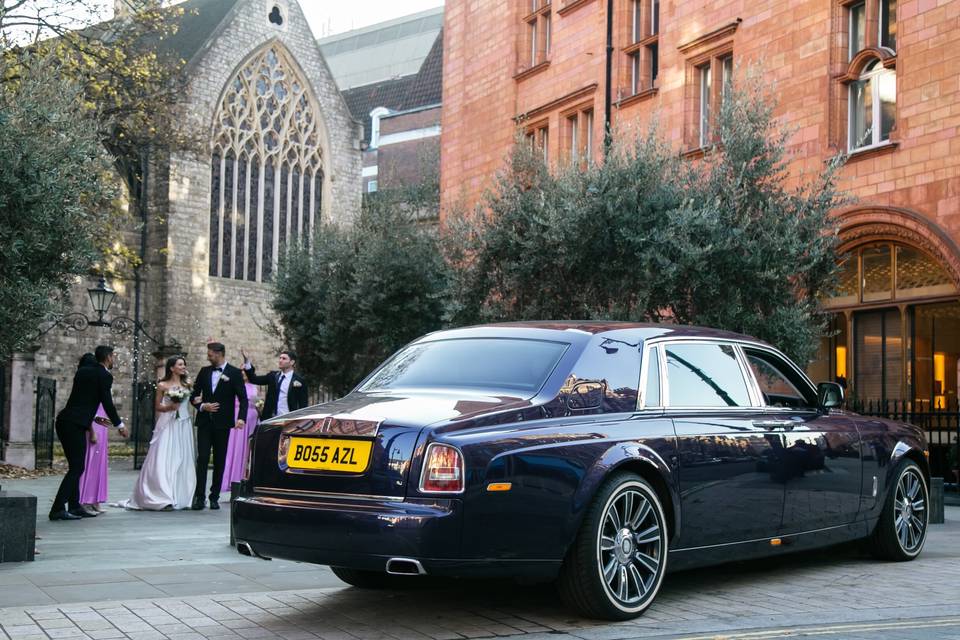 Rolls-Royce Wedding Arrival