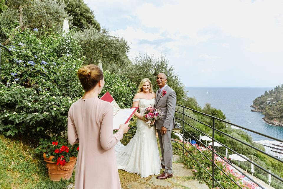 Italy scenic wedding
