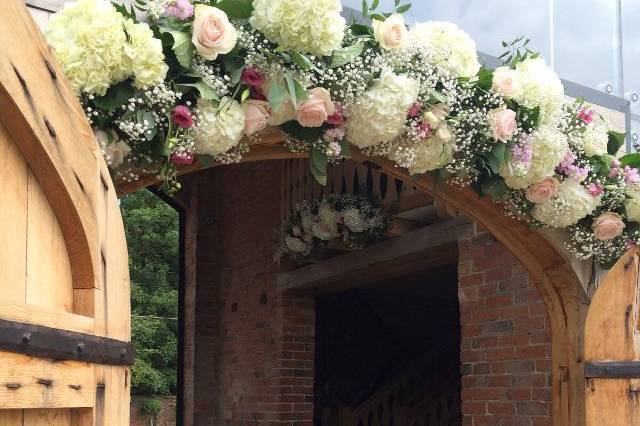 Doorway flowers