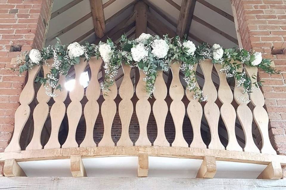 Balcony flower Garland