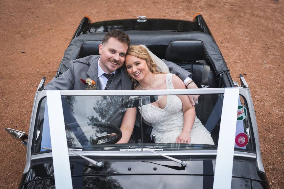 Couple in car